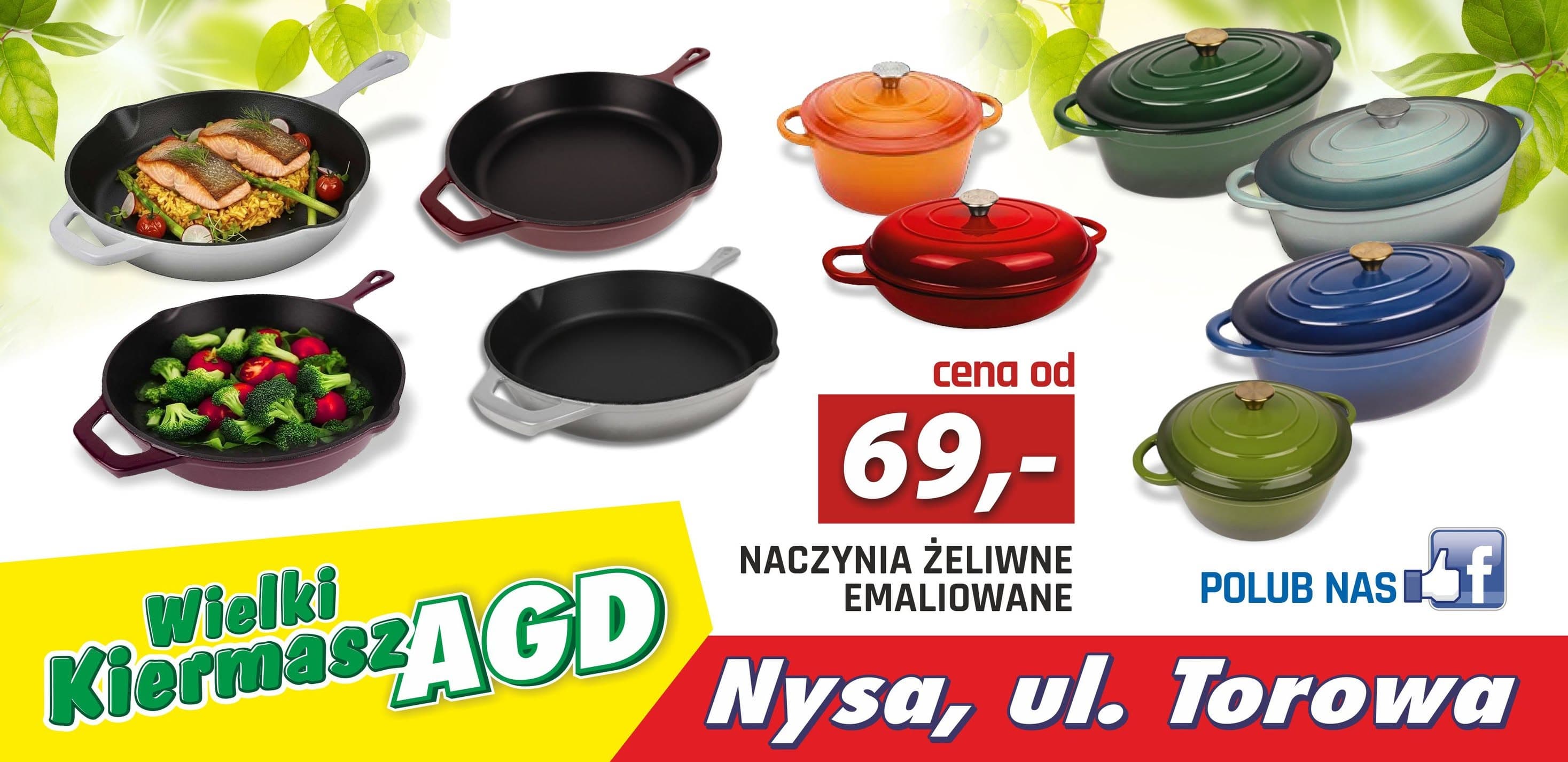 Promocja Wielki Kiermasz AGD w Nysie na emaliowane naczynia zeliwne